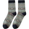 Men's Retro Ethnic Style Mid-Calf Warm Socks - Japanese Trend for Fall/Winter