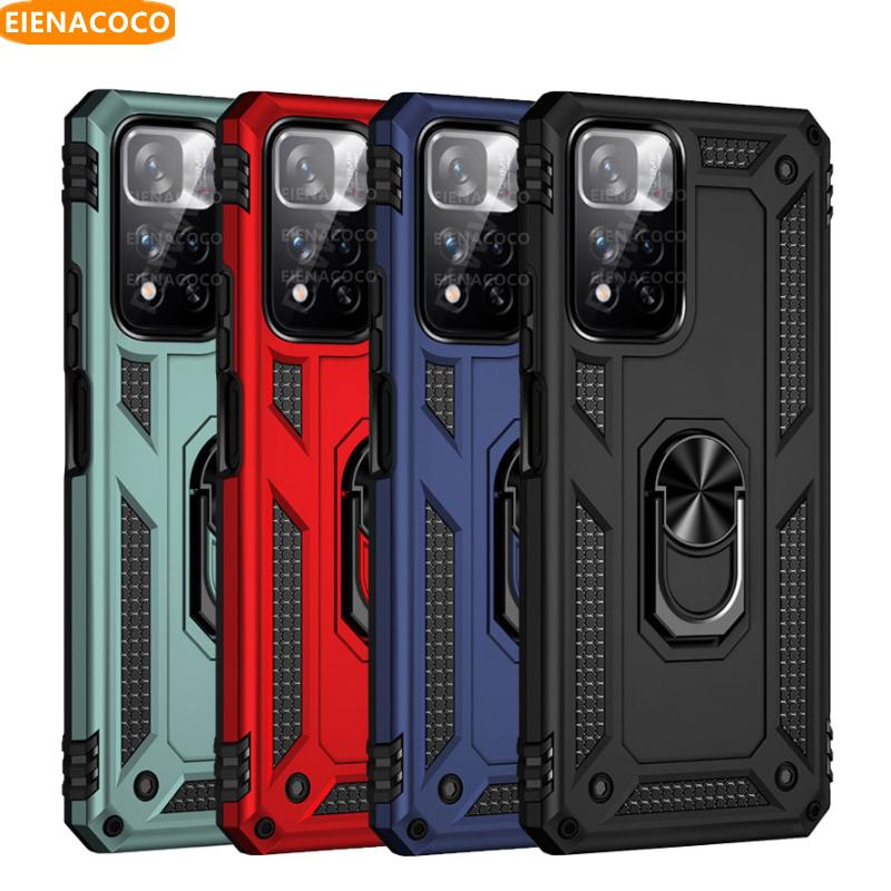 

Броня противоударный чехол-бампер для Xiaomi Redmi Note 12 11 11S 10 Pro Max 11T 10T 10C 10S 5G X3 A1 X4 X5 13 12X с металлическим кольцом
