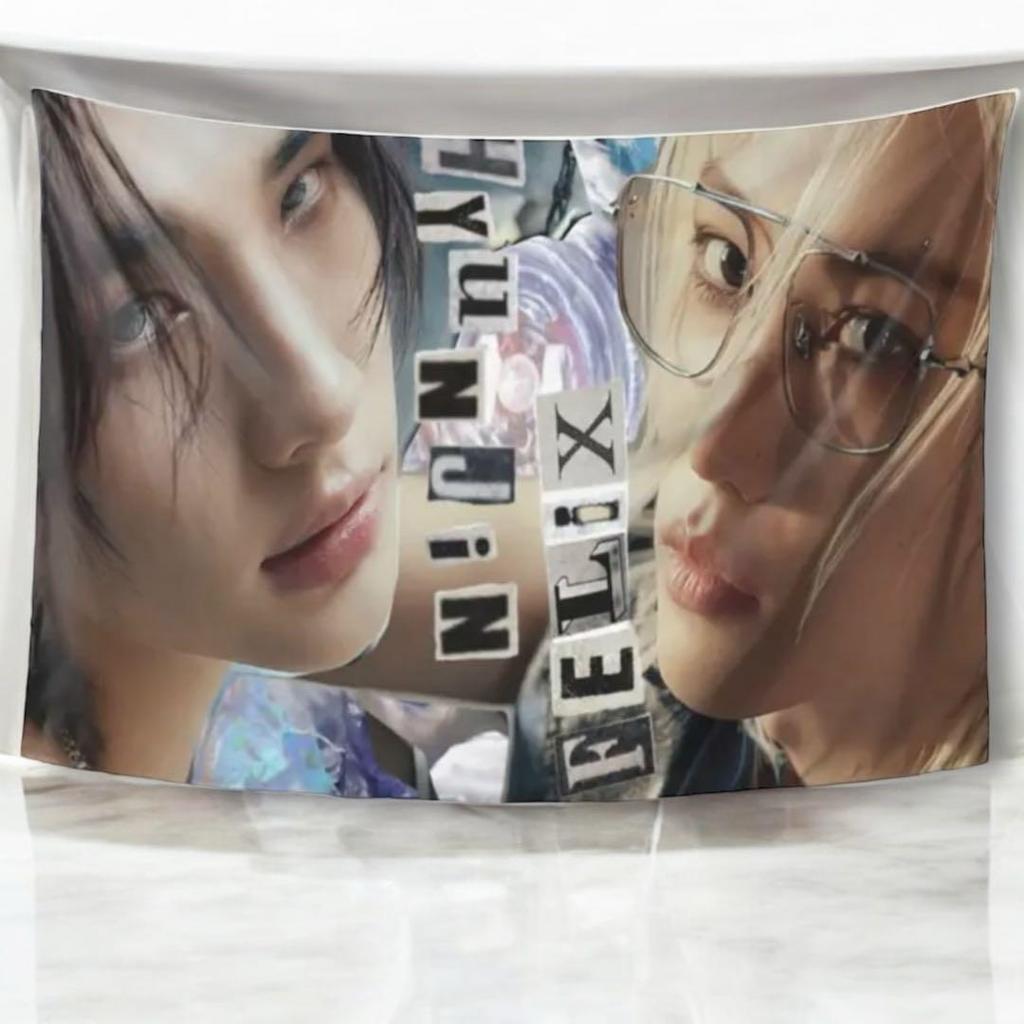 [USED] Hyunjin Felix StrayKids Room Decor Tapestry Stray Kids