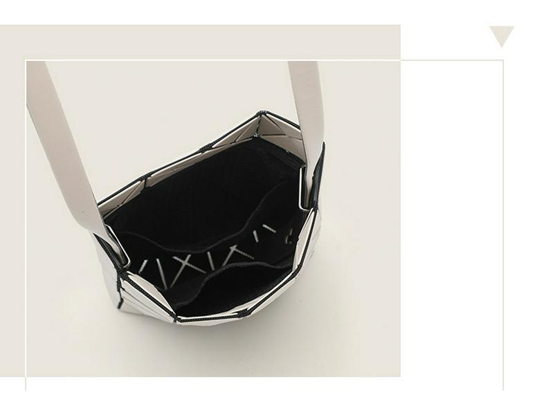 2024 Geometric Rhombus Mini Tote & Shoulder Messenger Bag