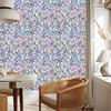 Wallpaper Flowers and Leaves Blue and Light Gray 50x1000