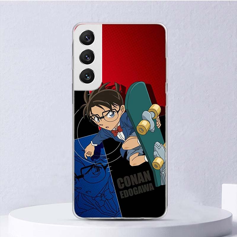 Anime Detective Conan Soft Case For Samsung Galaxy S25 S24 S23 S22 Ultra Phone Cover S20 FE S21 Plus S25Ultra S24U Funda Coque S