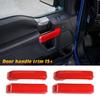 4x Red Inner Car Door Handle Decor Cover Trim For Ford F150 2015-20 Accessories