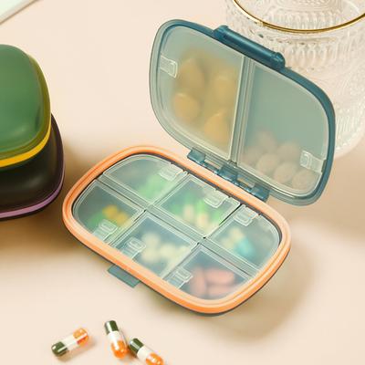 New Hot Small Portable Travel 7 Days 8 Grids Vitamin Pill Box Cases Container Organizer Storage Tablet Medicine Pills Fish Oils
