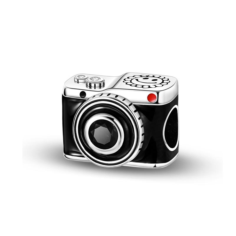 New Copper Alarm Clock Camera Frog Camera Vacation Charms Beads Fit 3Mm Original Bracelets Diy Jewelry Birthday Gift