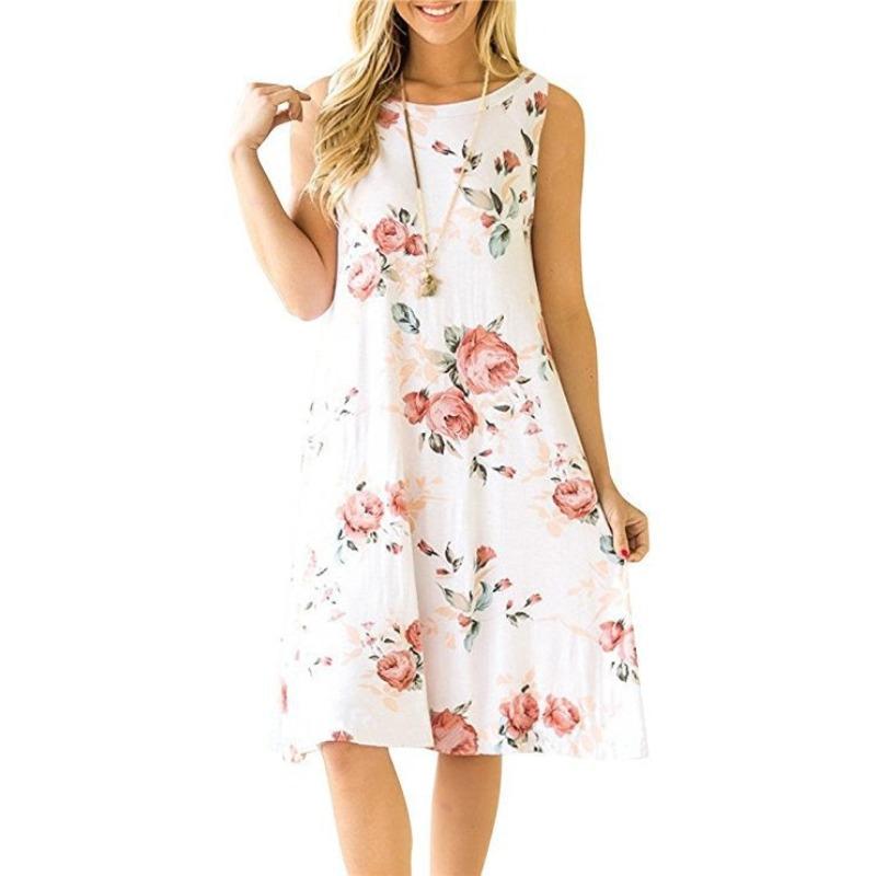 Dress Floral Dress Women'S 2D Digital Printing Factory