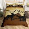 Deer Elk Duvet Cover King Queen Farm Deer Forest Comforter Cover Moose Wildlife Animal Bedding Set Camping Hunting Quilt Cover