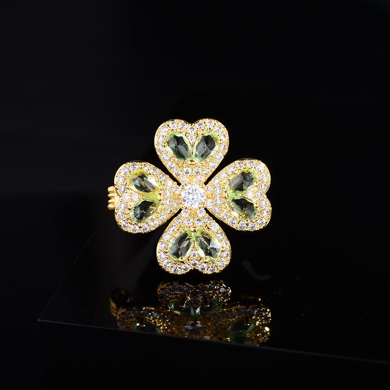 Broșă Elegantă cu Zircon Micro-Incrustat: Accesoriu de bijuterie la modă, potrivit pentru orice ținută, pentru vară