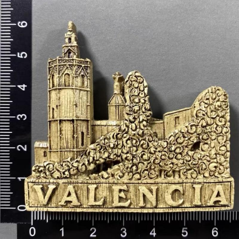 3D Resin Fridge Magnet Spain City Souvenir Barcelona Valencia Madrid Cordoba Granada Refrigerator Magnet Home Decor Gift