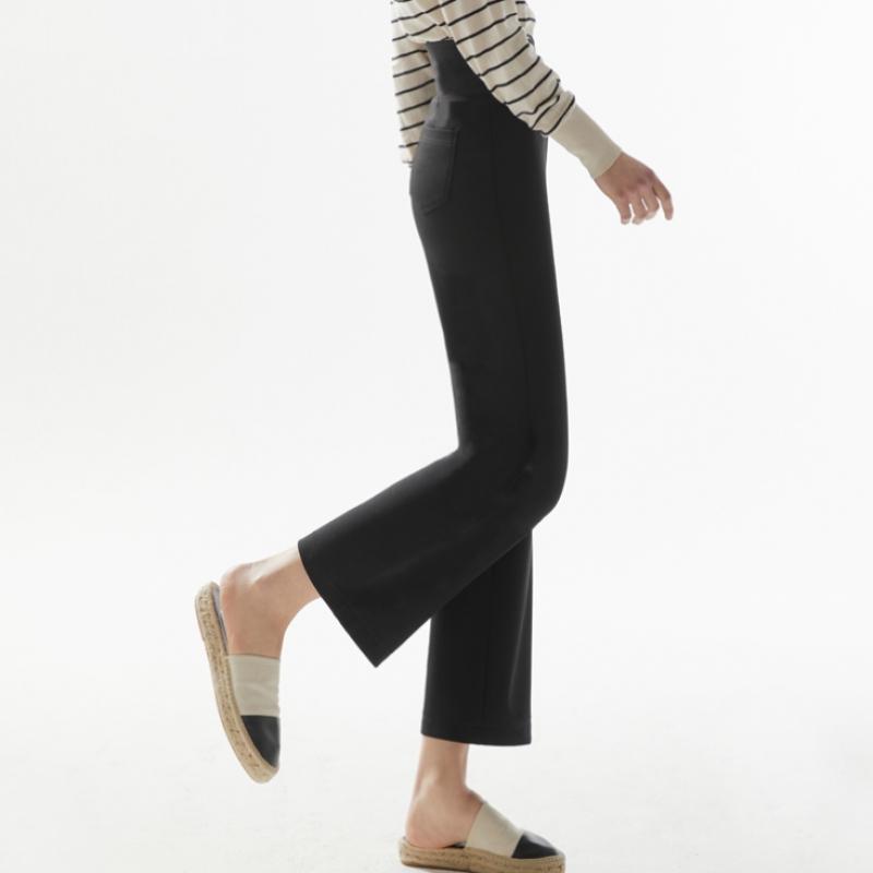 Baiyu Women Front Pocket Semi Wide Pants 4 Types Choose 1 Piww