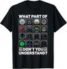 NEW LIMITED Airline Aircraft Airplane Pilot Tools Instruments Indicators T-Shirt