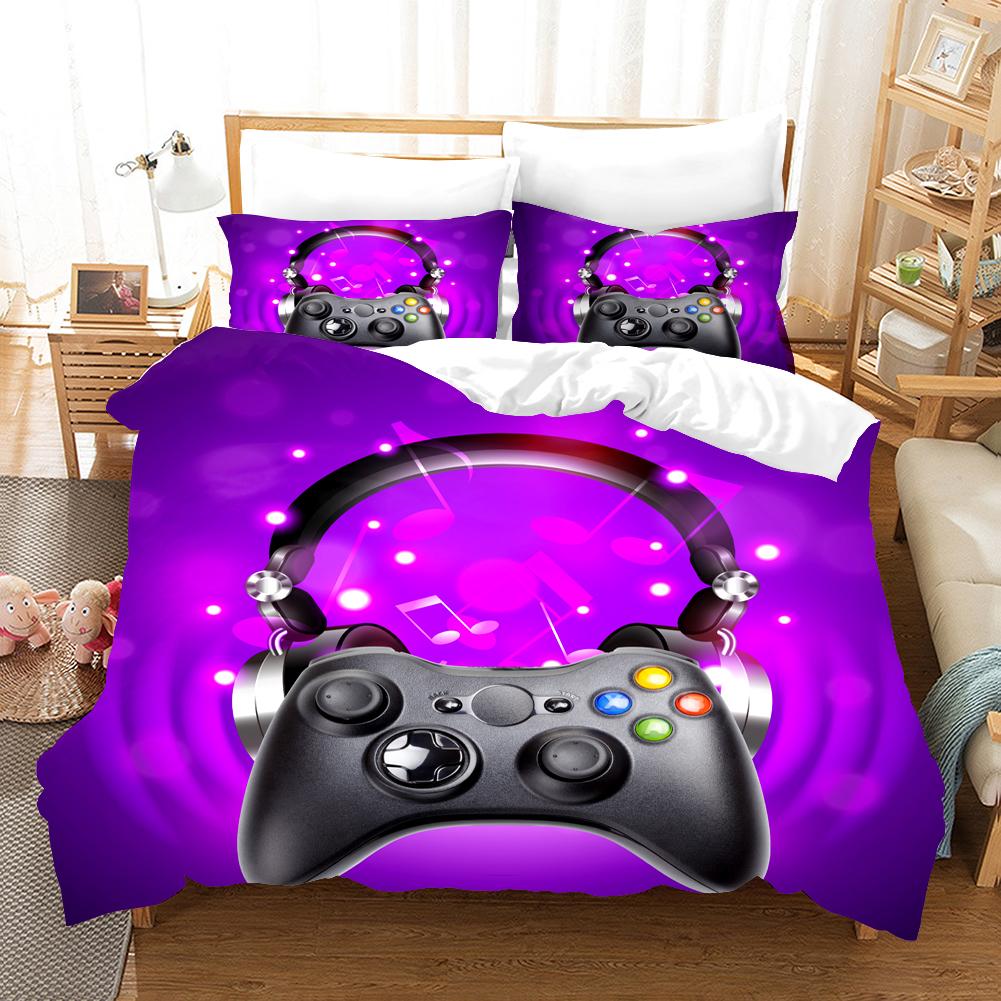 Fashion Gamepad Bedding Set Kids Game Comforter Quilt Adult Gift Bed Linen Bedroom Duvet Covers Single Queen King Size