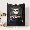 Halloween Night Flannel Blanket Throw Blanket Soft Warm Sofa Bed Camping Home Decor Unique Christmas Gift C9211520