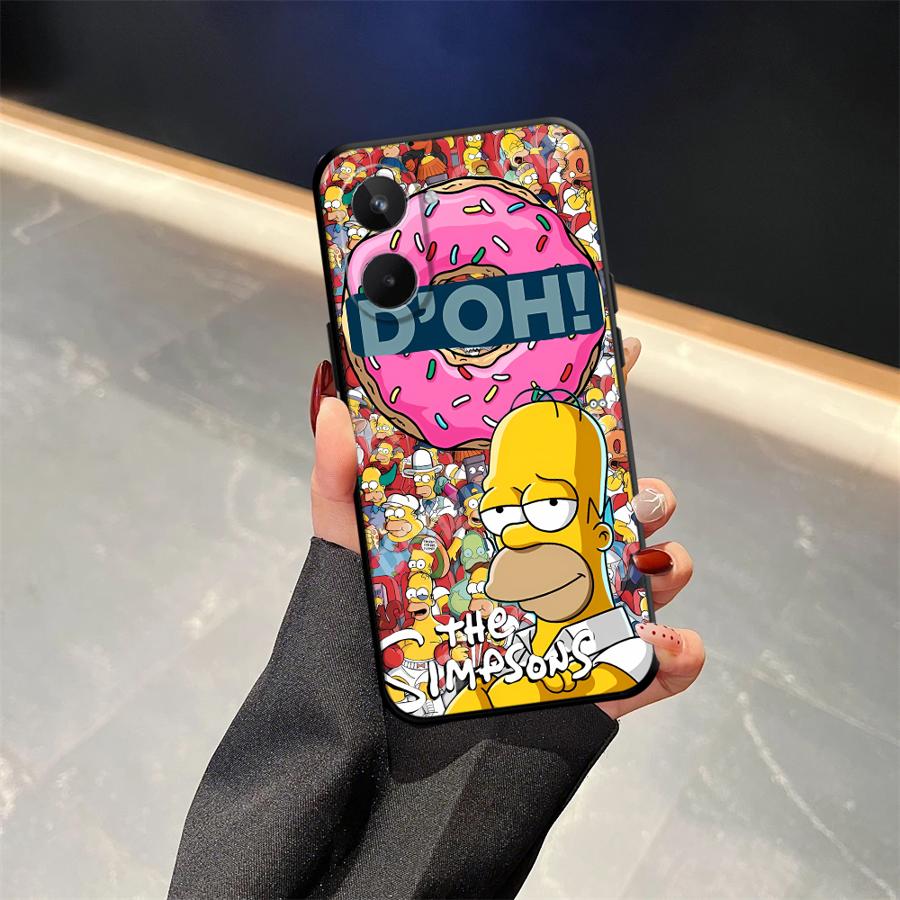 The S-simpsons Phone Cover Case for Realme C21 Nazro 50 50i P3 Ultra 11 Pro C33 C35 C53 C55 12 14 GT Master Neo2 C25 C15 C12