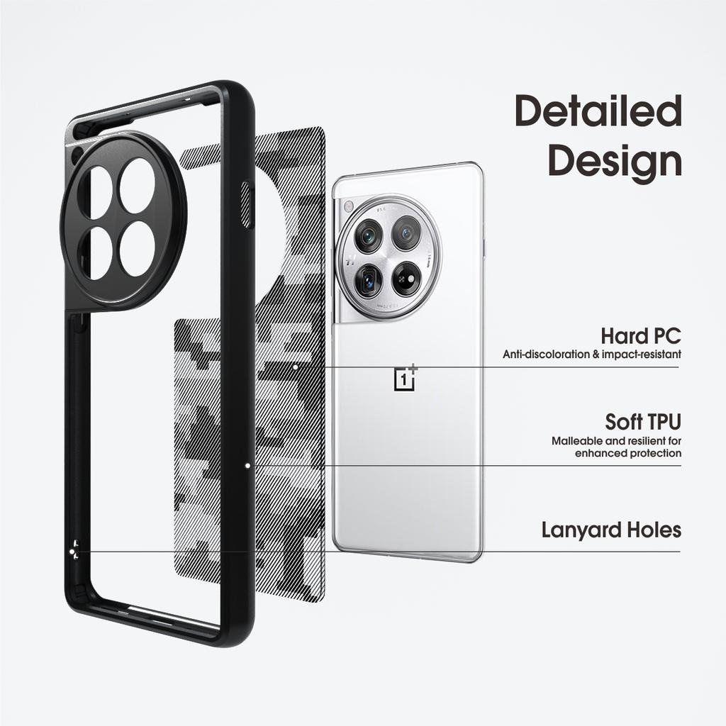 IBMRS Phone Cover for OnePlus 12 5G Cases Shockproof TPU+PC Phone Shell