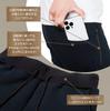 AIM HOMME Jogger Warm Winter Pants with Stretchy Slim Size M Men's Fleece-Lined Pants, Pocket, Fit, Black,