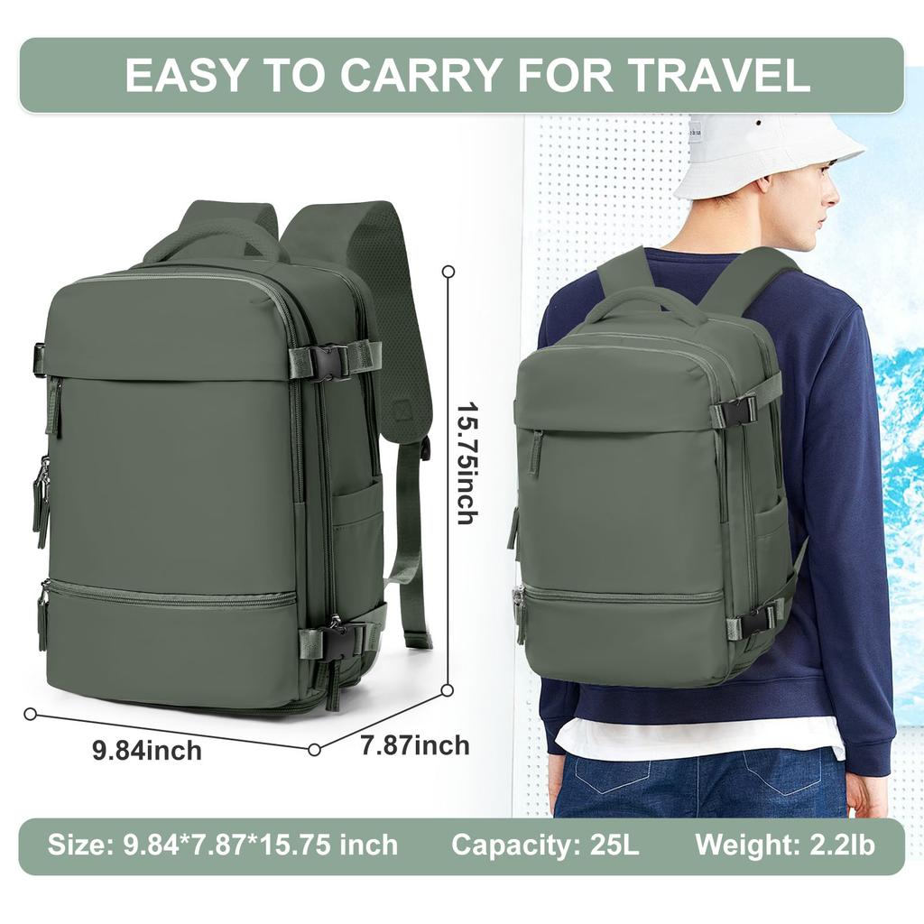 Ryanair Cabin Bags 40x20x25 Underseat Travel Backpack Cabin Bag Hand Luggage Carry On Backpacks Casual Daypack Shoes Compartment
