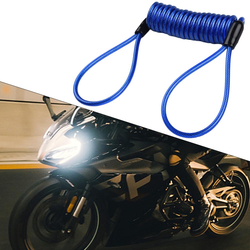 Coil Motorcycle Motorbike Lock Reminder Cable High Quality
