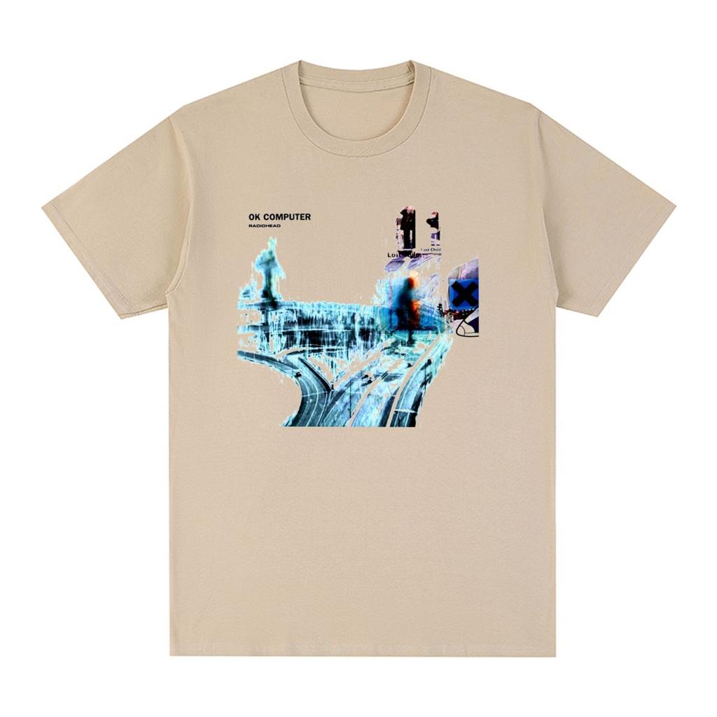 Radiohead Vintage T-shirt Alternative English Rock Band Cotton Men T Shirt New Tee Tshirt Womens Tops