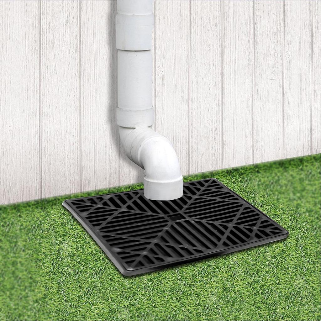Black Gutter Downspout Extensions Catch Basin Low Profile Downspout Extender Catch Basin Downspout Extension