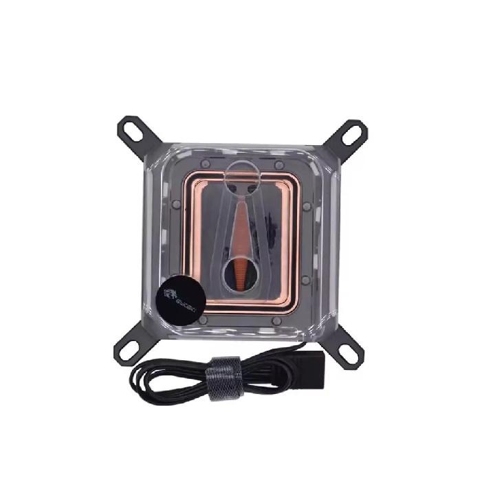 Bykski CPU Water Block for INTEL LGA1700/1800/115X/ AMD Ryzen 9 AM5 AM4 0.08mm Microchannel Water Cooler Radiator CPU-XPR-EX 5V 3PIN ARGB Light