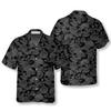 Camicia Estiva Vintage con Teschio per Uomo Camicie da Spiaggia Stampa 3D Fiori Piante Camicia Hawaiana Street Camicie a Maniche Corte da Donna Top