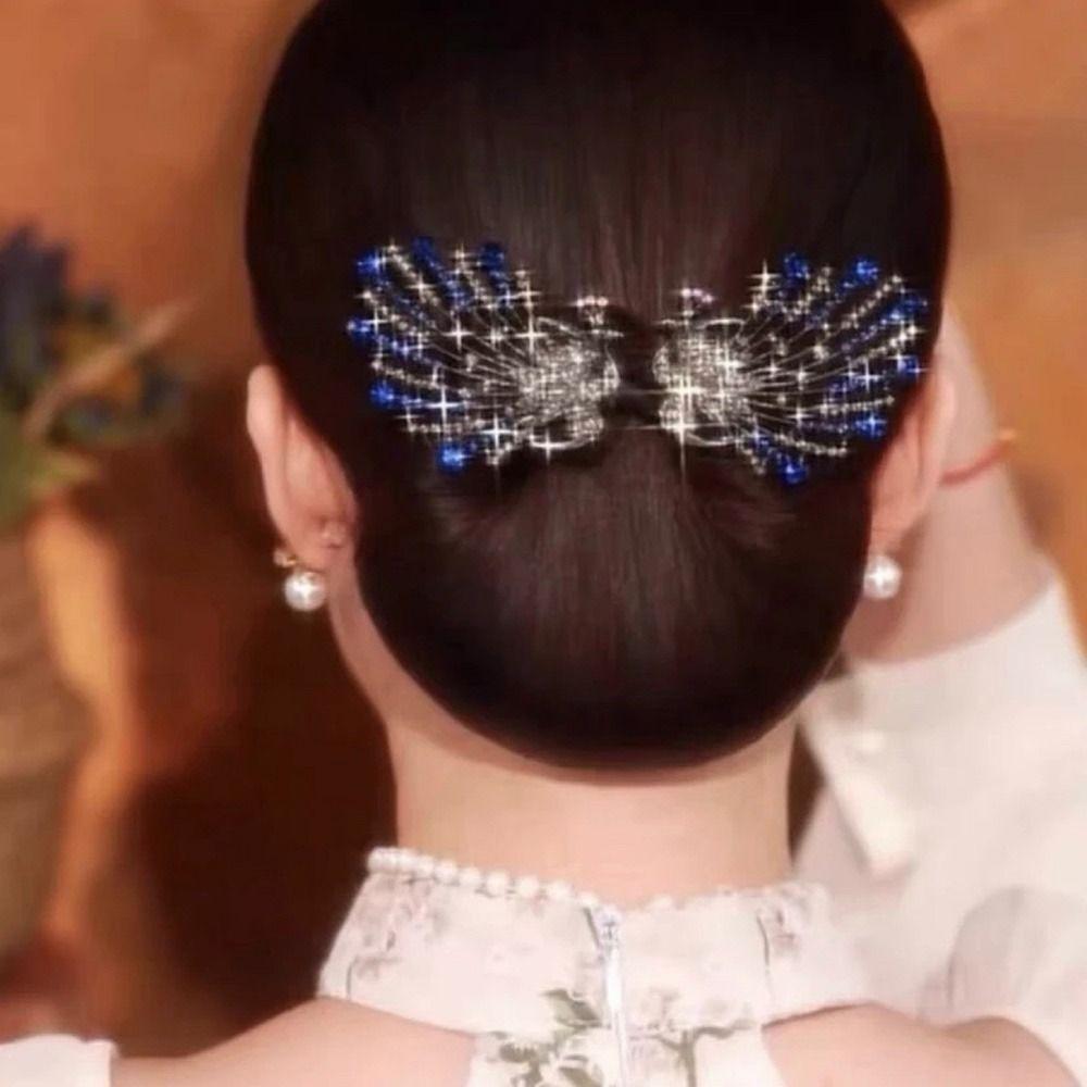 Grampo de Cabelo Flor Flexível Liga Twist Penteado Coque Moda Rolo para Coque Acessórios de Cabelo