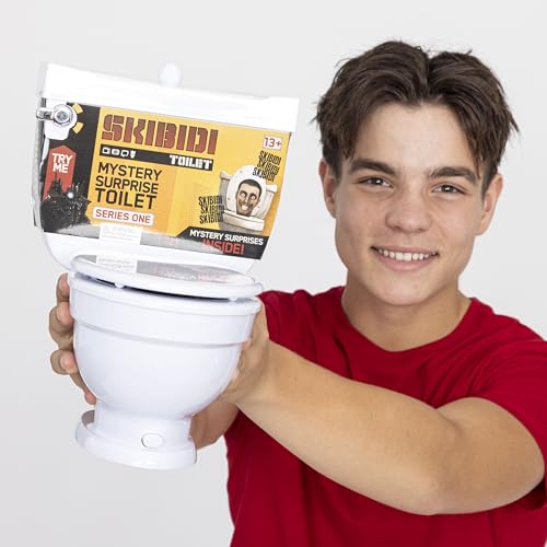 Skibidi Mystery Toilet with Surprise Toys to Discover Inside, Officially Licensed Skibidi Toilet Toys