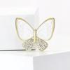 Fashion Shell Butterfly Brooches for Women Rhinestone Insect Pins Event Party Gifts New Backpack Decoration Clothes Accessories