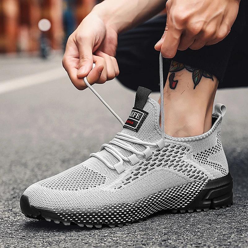 2025 New Breathable Mesh Running Shoes Green Sports Shoes Thick Non Slip Sole Lightweight Men's and Women Fitness Walking Shoes