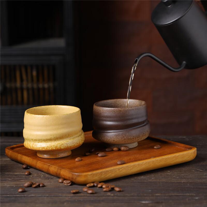 Jimo Retro Ceramic Kiln-Glazed Japanese Teacup