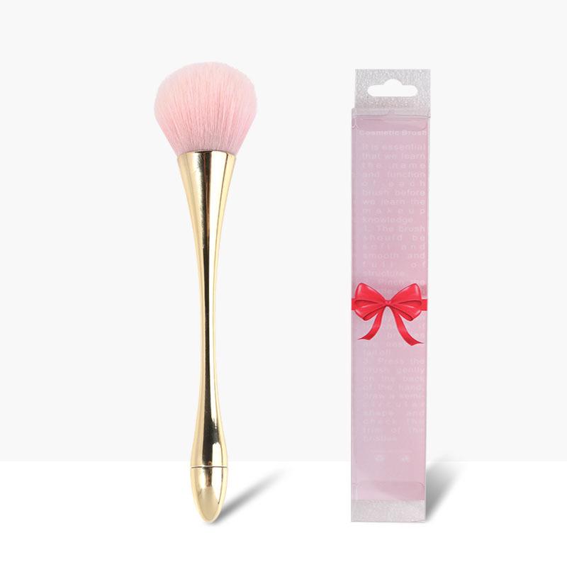 Extra Large Soft Bristle Powder Brush for Nail Dust & Blush with Small Waist Design