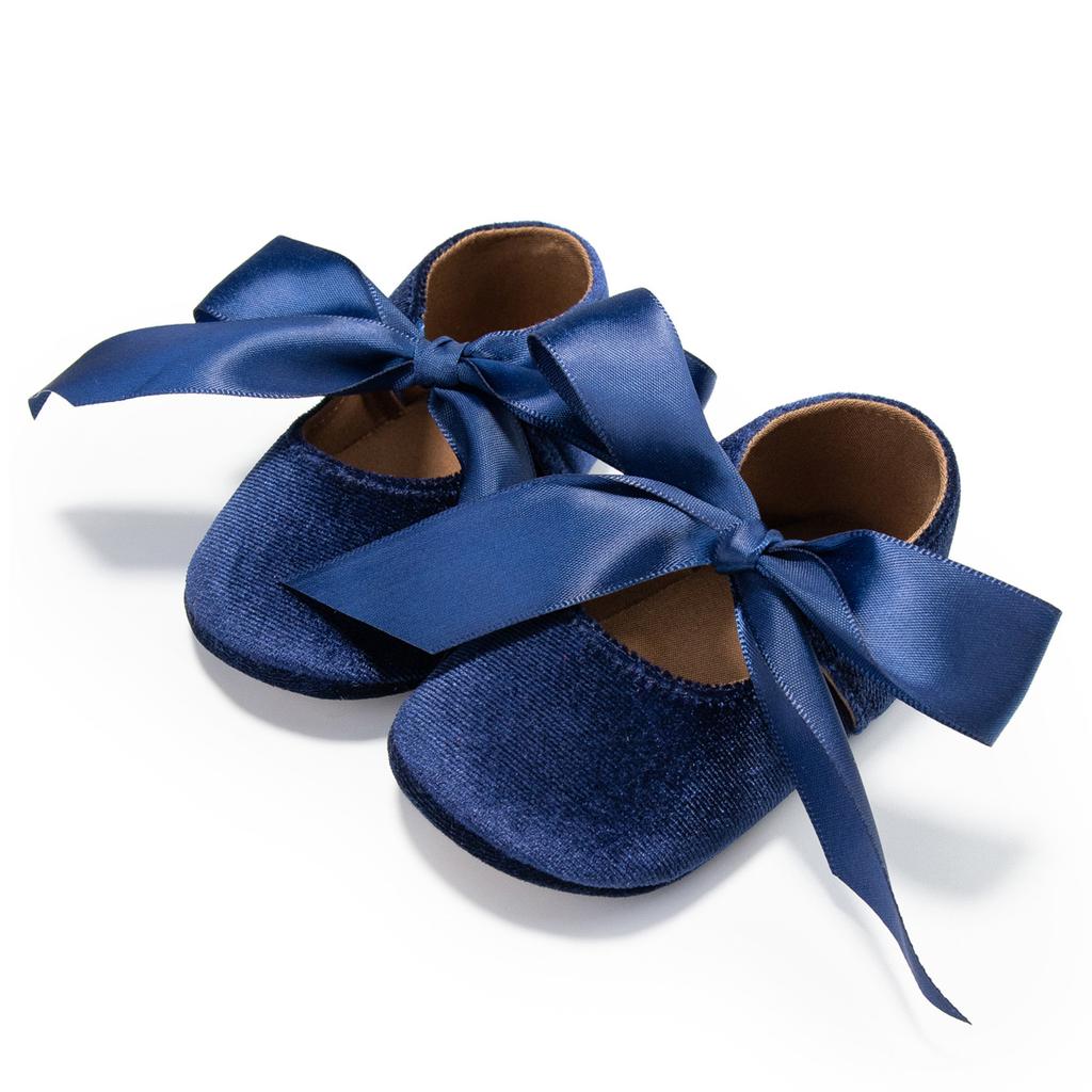 Velvet Ribbon Baby Shoes Princess Shoes Soft Sole Non Slip Walking Shoes Baby Shoes