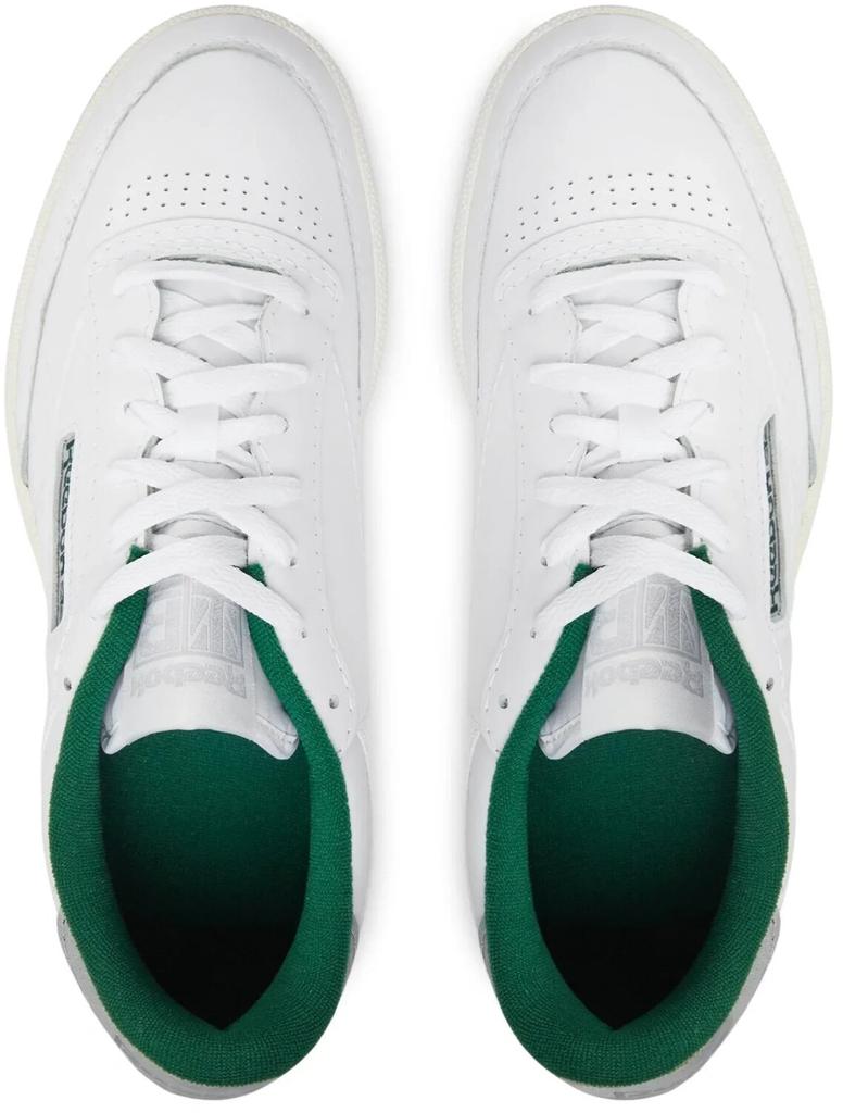 Sneakers Reebok Club C 85 weiß/Kreide/dunkelgrün