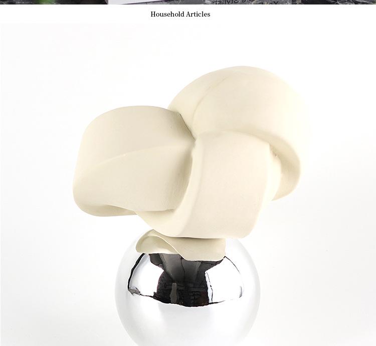 Modern Light Luxury Art Decor: Abstract Geometric Twisted Woven Sculptures for Homes & Offices