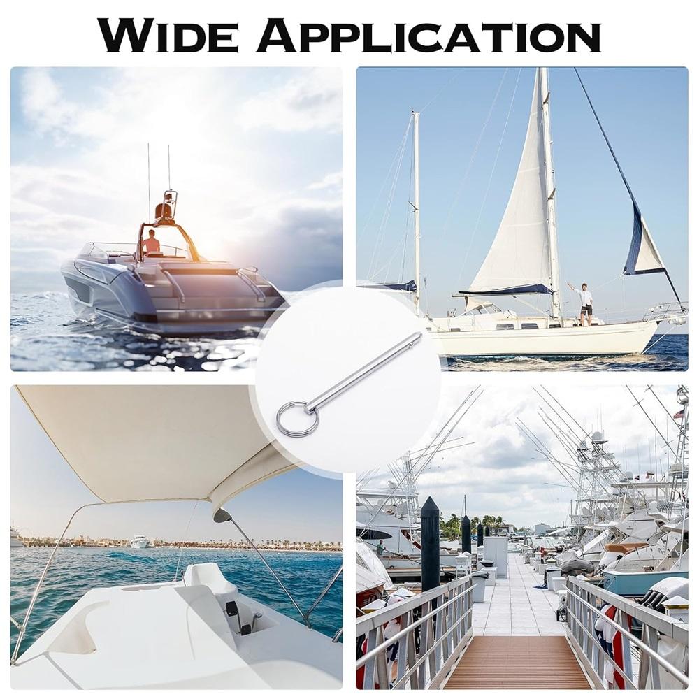 316 Stainless Steel Quick Release Pin, Bimini Top Pin, Marine Hardware, 4-piece Set.