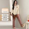 Women's Lightweight Cotton Cartoon Pattern Pajama Home Clothing Set