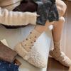Women's Socks Winter Thicken New Retro Fashion Korean Style Warm Socks Casual Novelties Sweet Long Ladies Flower Socks Comfort