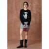 French Style Puppy Jacquard Knit Sweater