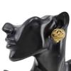 Chanel COCO Mark Earring Vintage Plated Gold 26g Women Used