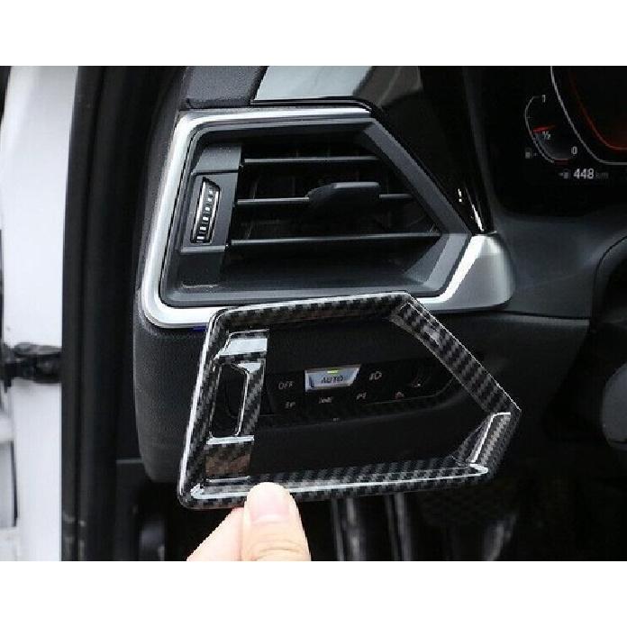 For BMW 3 4 Series G20 2019-2023 Carbon Fiber Console Air Outlet Vent Cover Trim