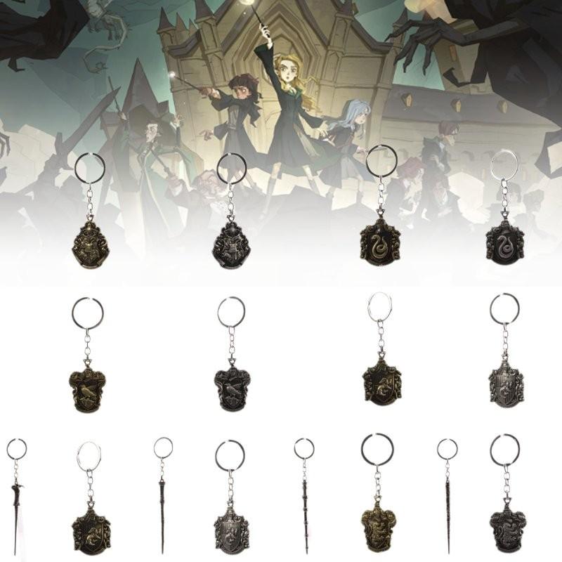 Potter Magic Harry Awakened Badge Scepter Alloy Key Chain Bag Decoration Pendant