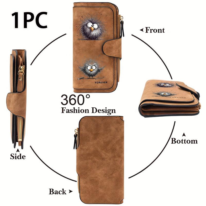 Cute Chick Women's Long Wallet, a Multifunctional Wallet with a Convenient Snap Closure for Coins, Is an Ideal Birthday Gift for Chick Lovers and