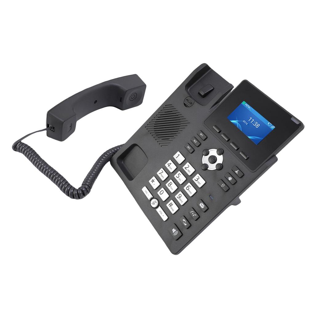 IP Phone VoIP Accounts 2.4 Inch Color Display Dual Port Gigabit Ethernet Desktop Business Media Phone