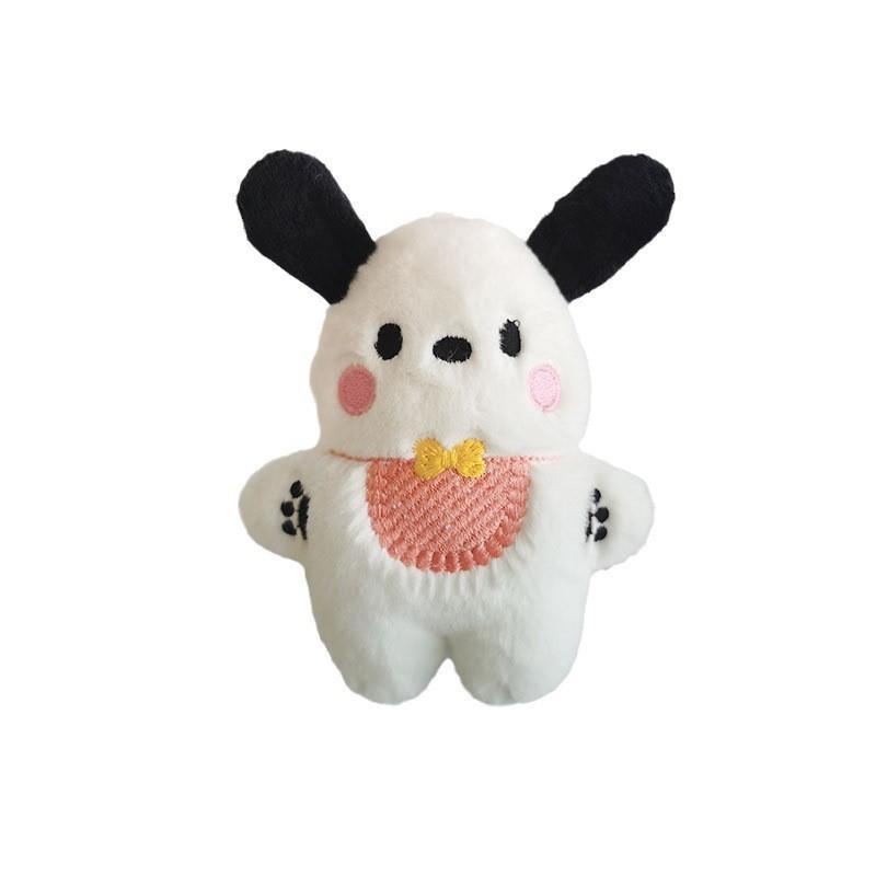 Adorable Plush Animal Keychain Soft Stuffed Toy With Pp Cotton In Blue Green And Orange