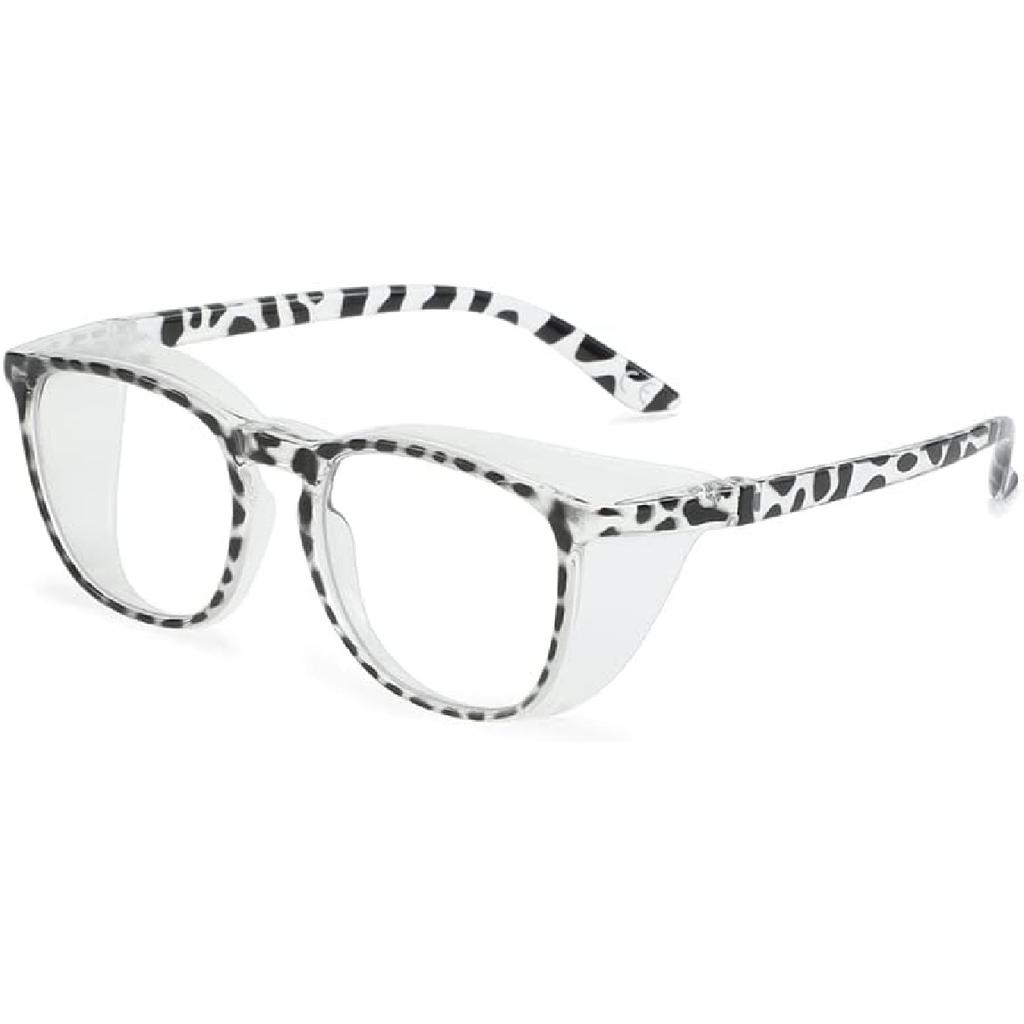 Schutzbrille für Männer Frauen Krankenschwestern Antibeschlag Stilvoll Modisch Bequeme Brille mit Seitenschutz Augenschutz für Erwachsene