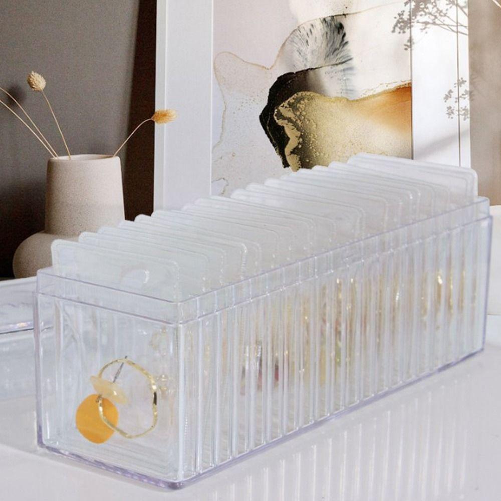 Portable Jewelry Bag Acrylic Jewelry Box Transparent Jewelry Storage Case  Rings