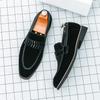 Fashion 2025 New Designer Men's Pointed Suede Leather Wedding Slip On Shoes Male Loafers Formal Dress Footwear Zapatos Hombre