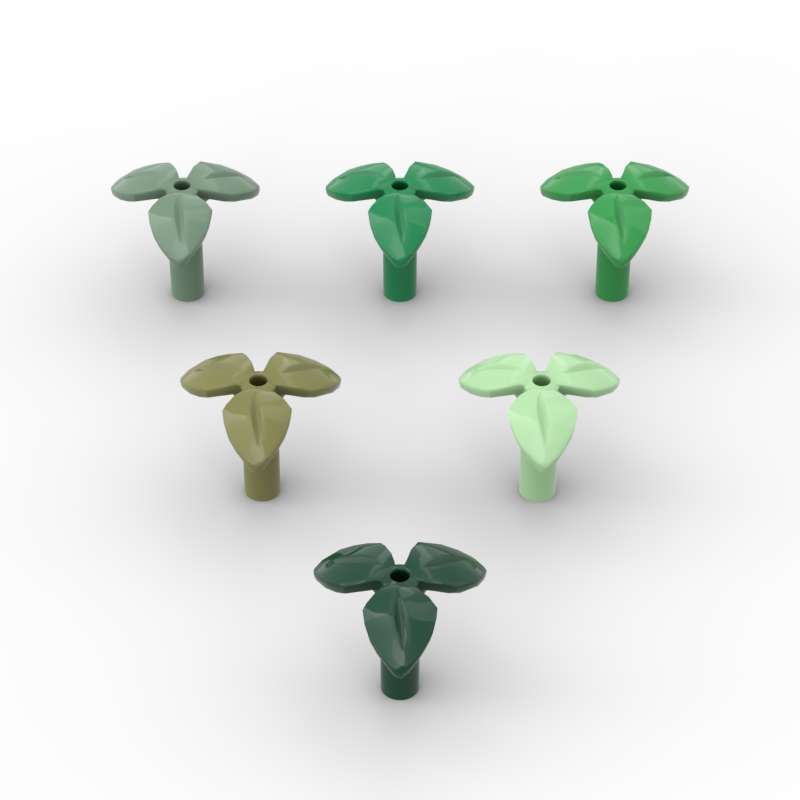 

MOC 10PCS 37695 Handheld Trifolium Flower Plant Construction Blocks Package Grass Pot Component Bricks Particle Playthings Children Birth Date Gifts -A6016