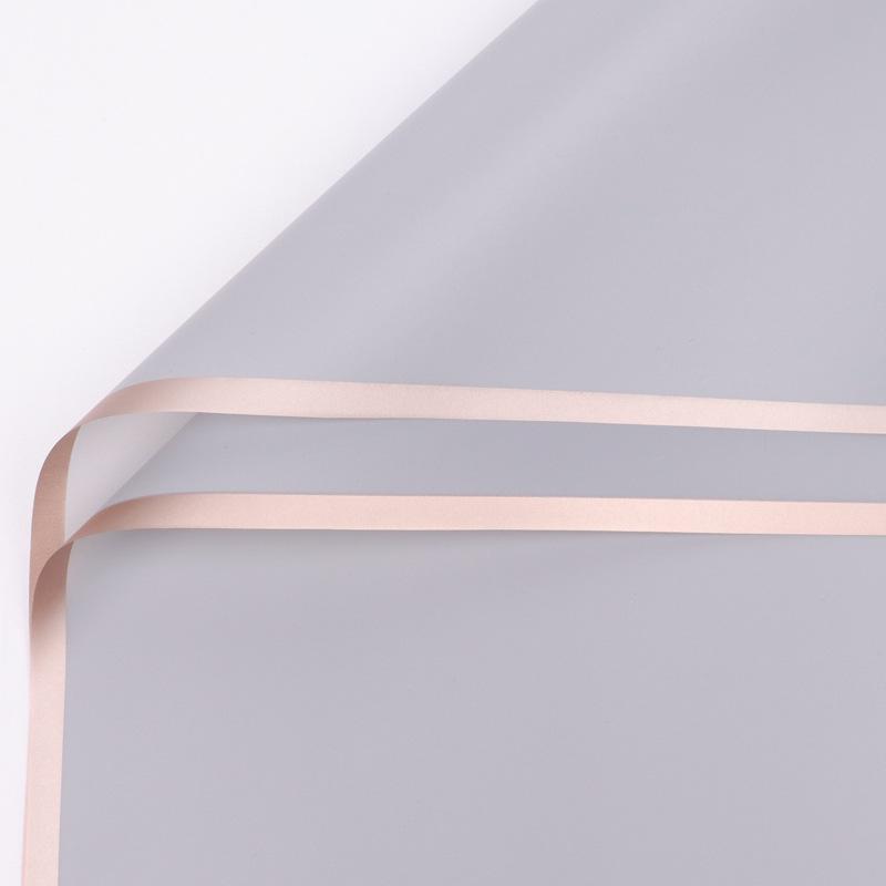20ks/šarže Golden Border Rose Květinový balicí papír Korejský styl Poloprůhledný Dárkový Květinářství Květinářství Balicí papír